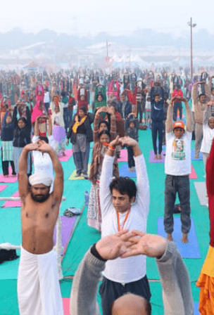 Yoga and Meditation in Maha Kumbh Mela 2025 Prayagraj