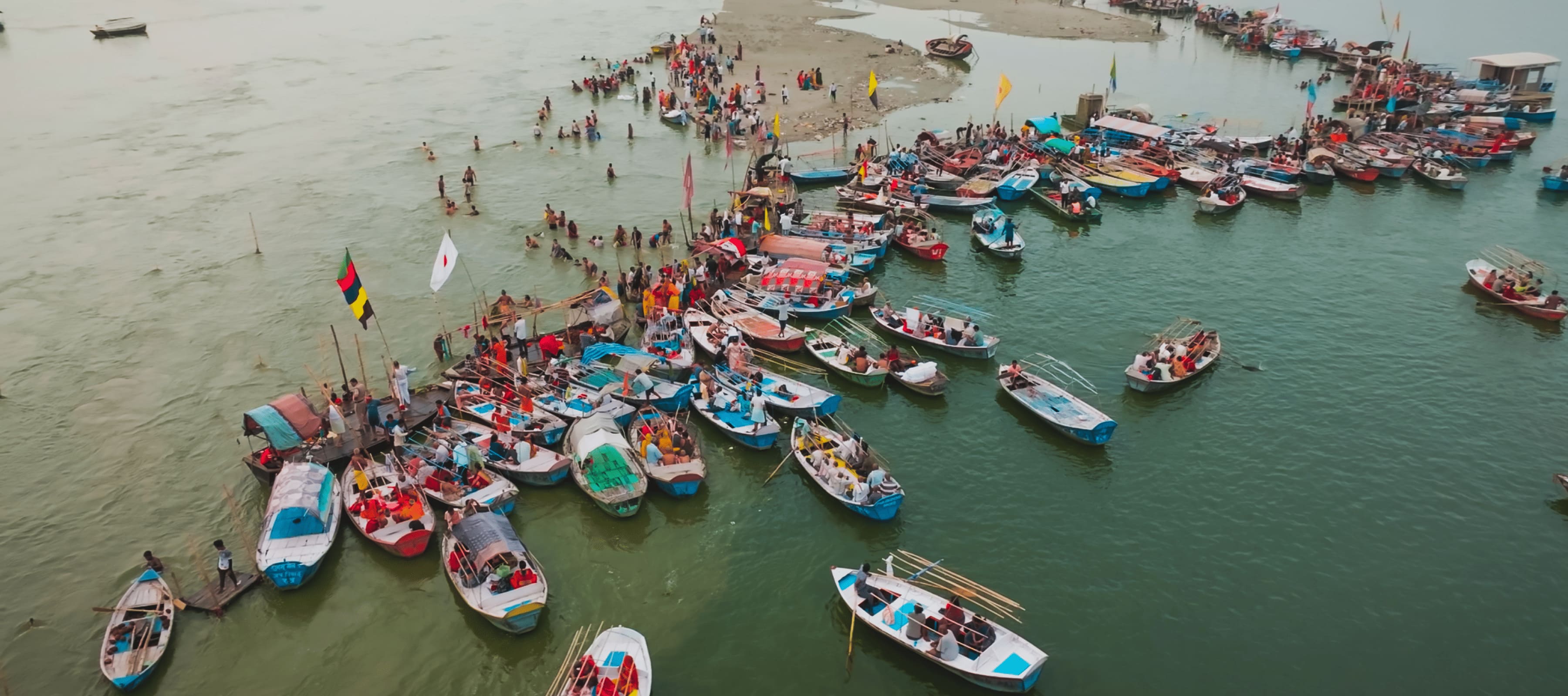 Triveni Sangam in Prayagraj