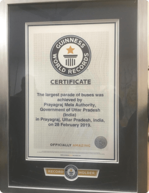 Longest Parade of Buses in Kumbh 2019 recognised by Guinness world record